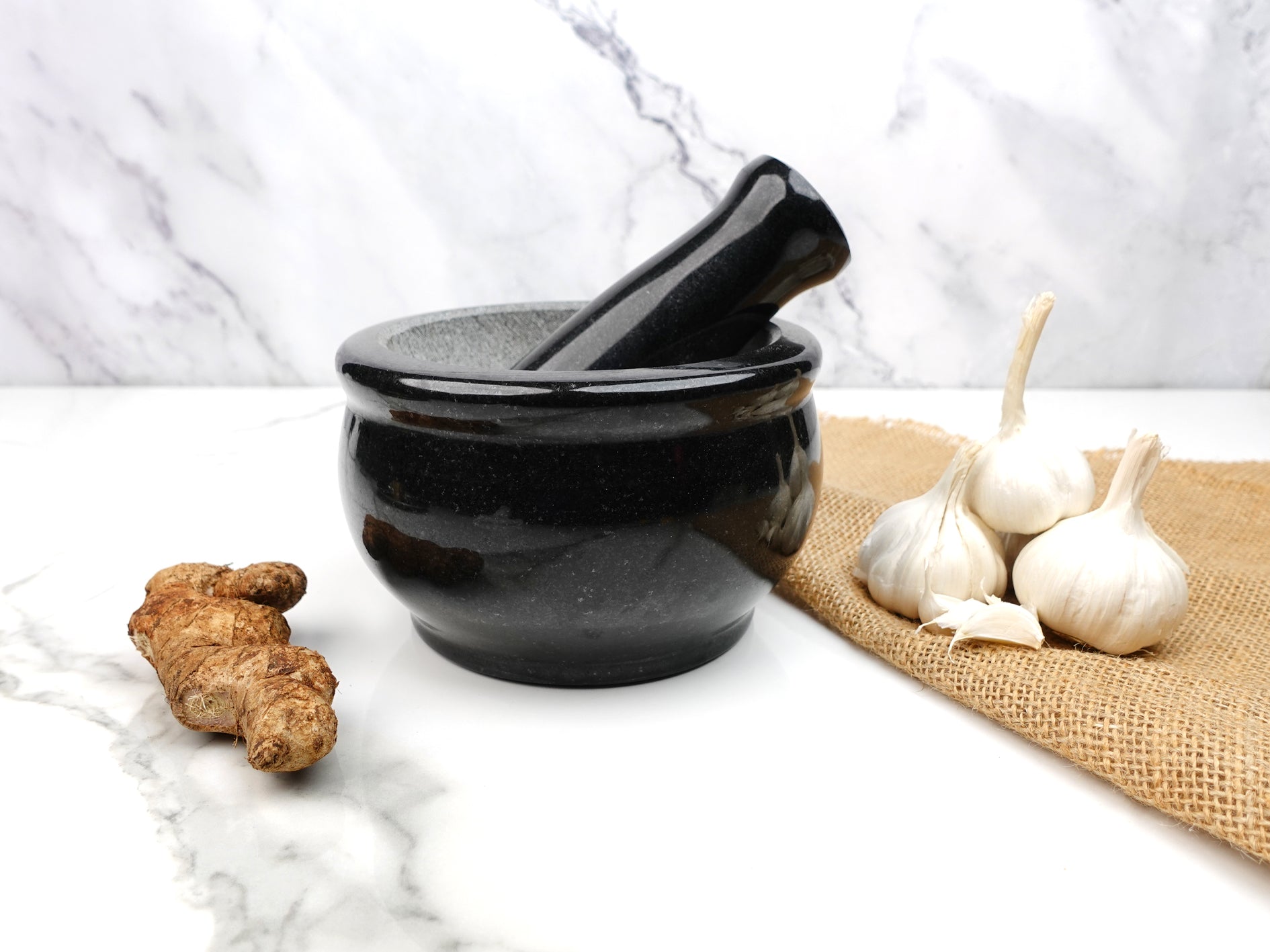 Cole & Mason Black Granite Mortar & Pestle