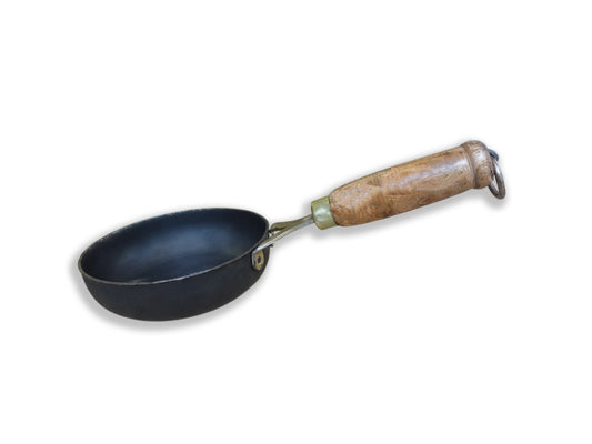 Fry Pan Iron - Wooden Handle