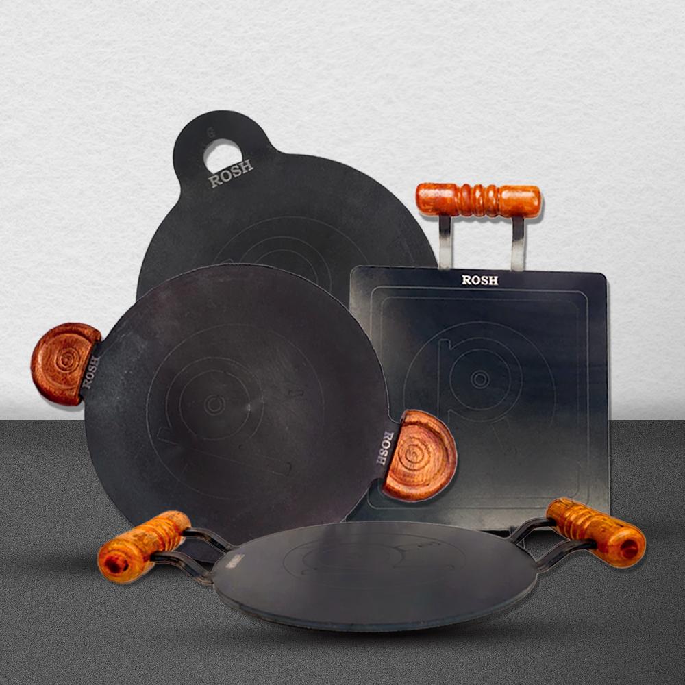Pure Iron Sheet Dosa Tawa Collection(Dhandavalakal) – Rosh Cookwares