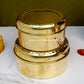 Brass Tiffin Box -  Multistorage Box - Tin Coated - Hammerred - Premium