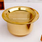 Brass Mini Tope - Venjana Kinnam - Apt for Cooking Serving and Reheating . (With Lid)