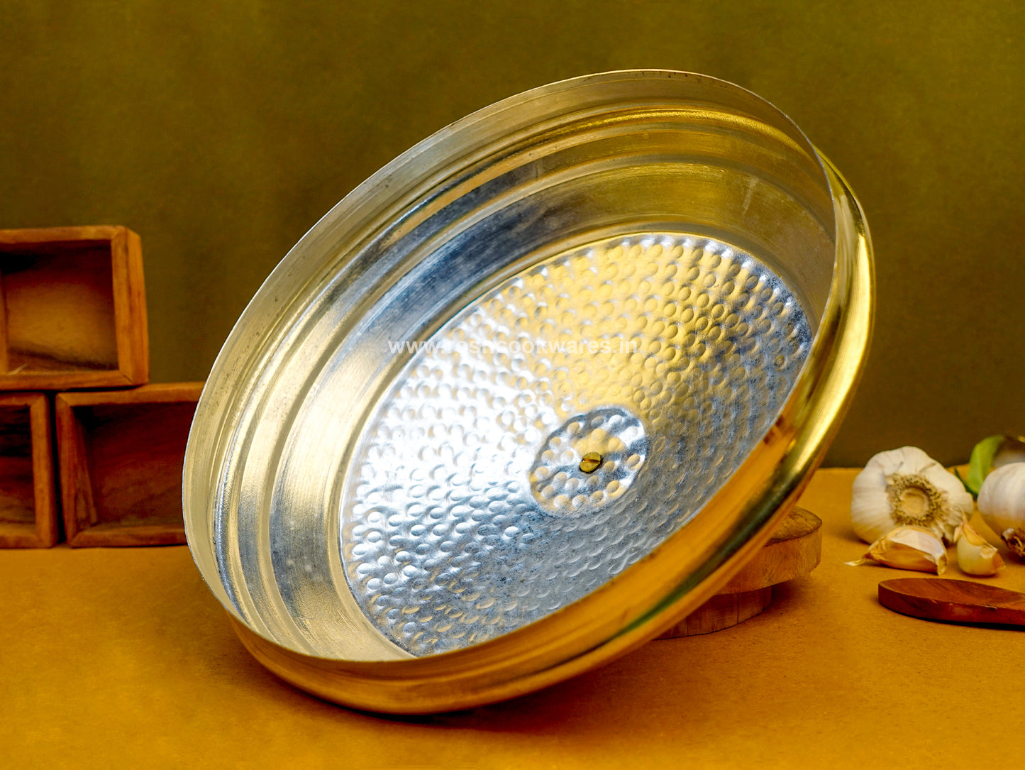 Brass Idli Pot - Trendy - Tin Coated (Plates , Pot Base & Below Lid)