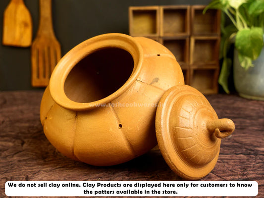 Clay - Pumpkin - Pot.
