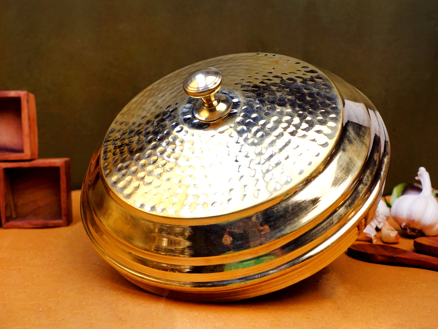 Brass Idli Pot - Trendy - Tin Coated (Plates , Pot Base & Below Lid)