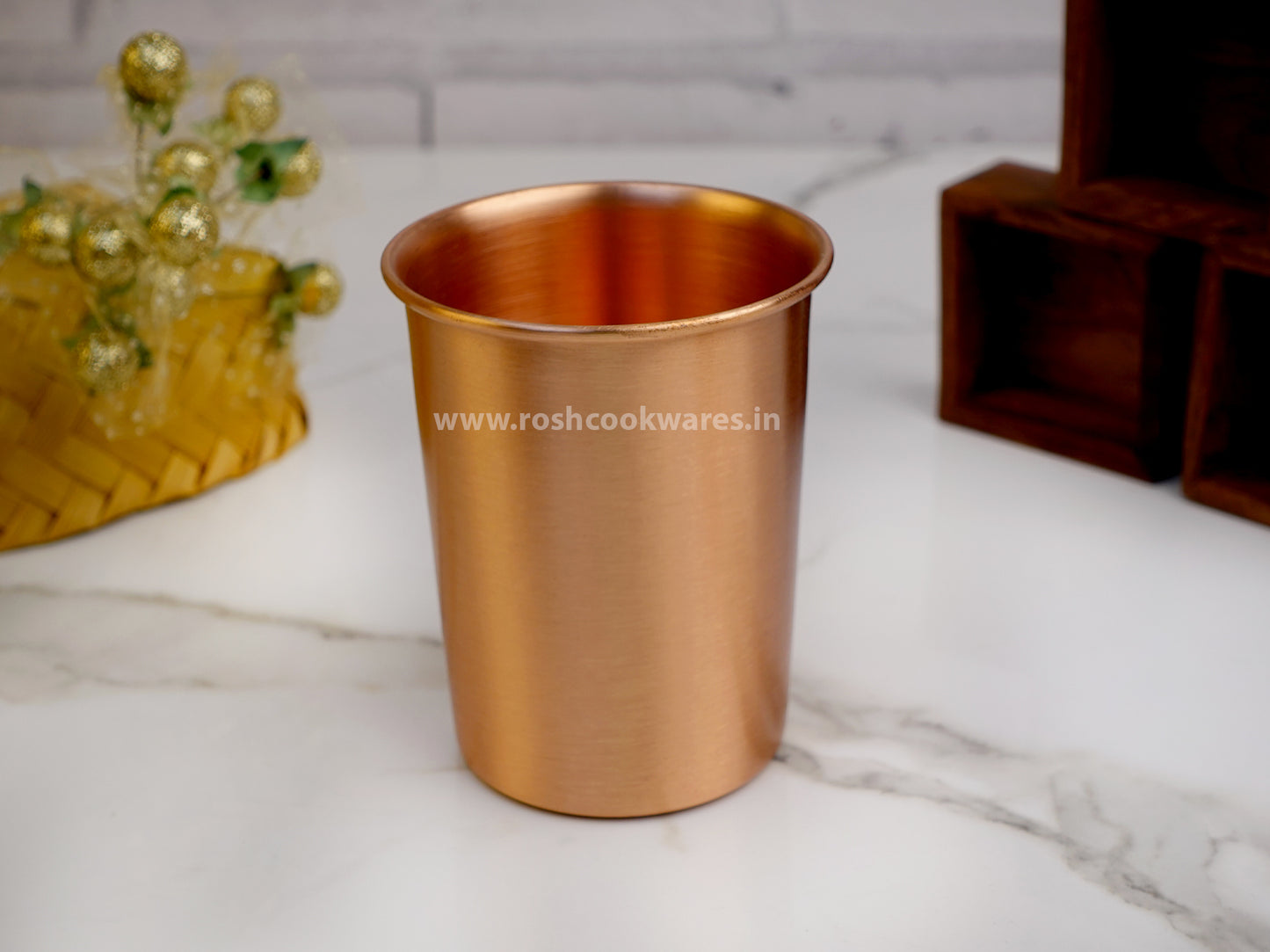 Copper Glass - Set of 4 - Plain.