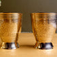 Apple Type Glass  - Bronze - Set of 2.