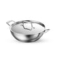 TRAMONTINA Aeion Triply 30cm/5.7L Kadai with SS 304 Lid | Healthy Non Toxic | Kadhai for Curry | Deep Fry | StirFry Cooking | Induction Friendly | Stay Cool Handle | NSF Certified | 10 Year Warranty*