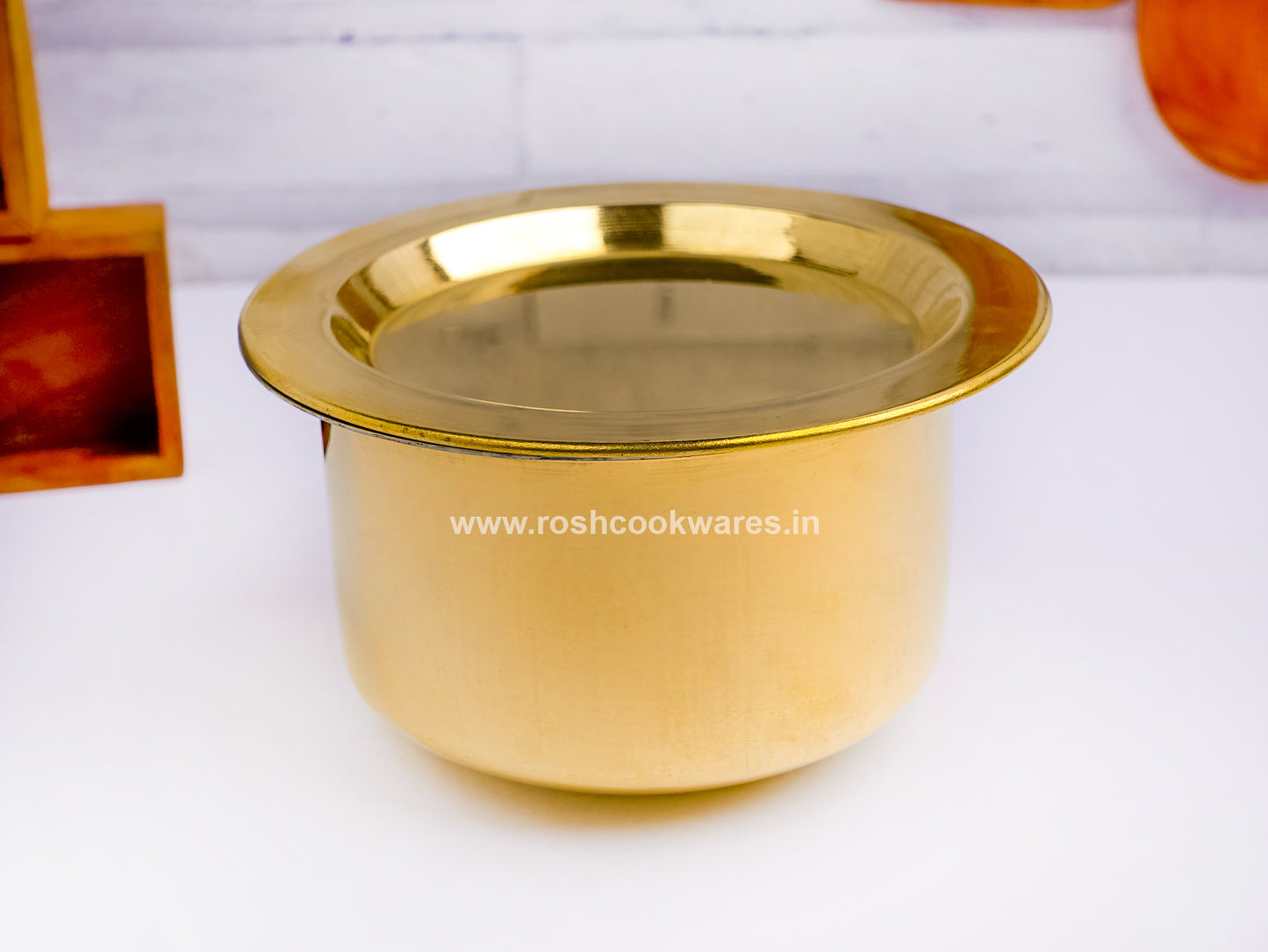 Brass Mini Tope - Venjana Kinnam - Apt for Cooking Serving and Reheating . (With Lid)