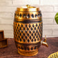 Copper Water Tank - 5 Ltr - Barrel Self Print Diamond.