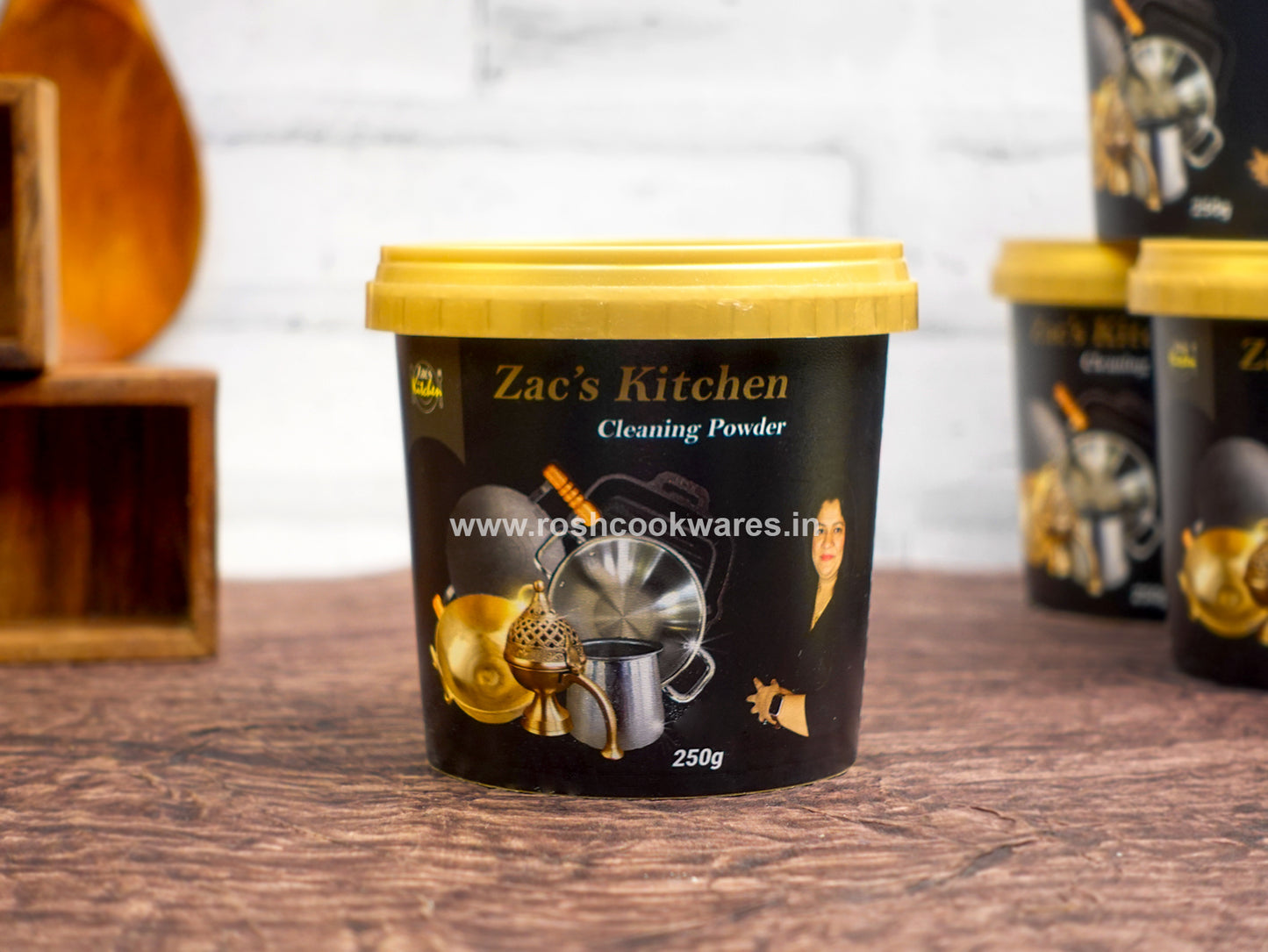 Cleaning Powder  - Zac's Kitchen Cleaning Powder - Brass , Bronze , Copper, Iron & Cast Iron Cleaning Powder .