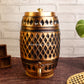 Copper Water Tank - 5 Ltr - Barrel Self Print Diamond.