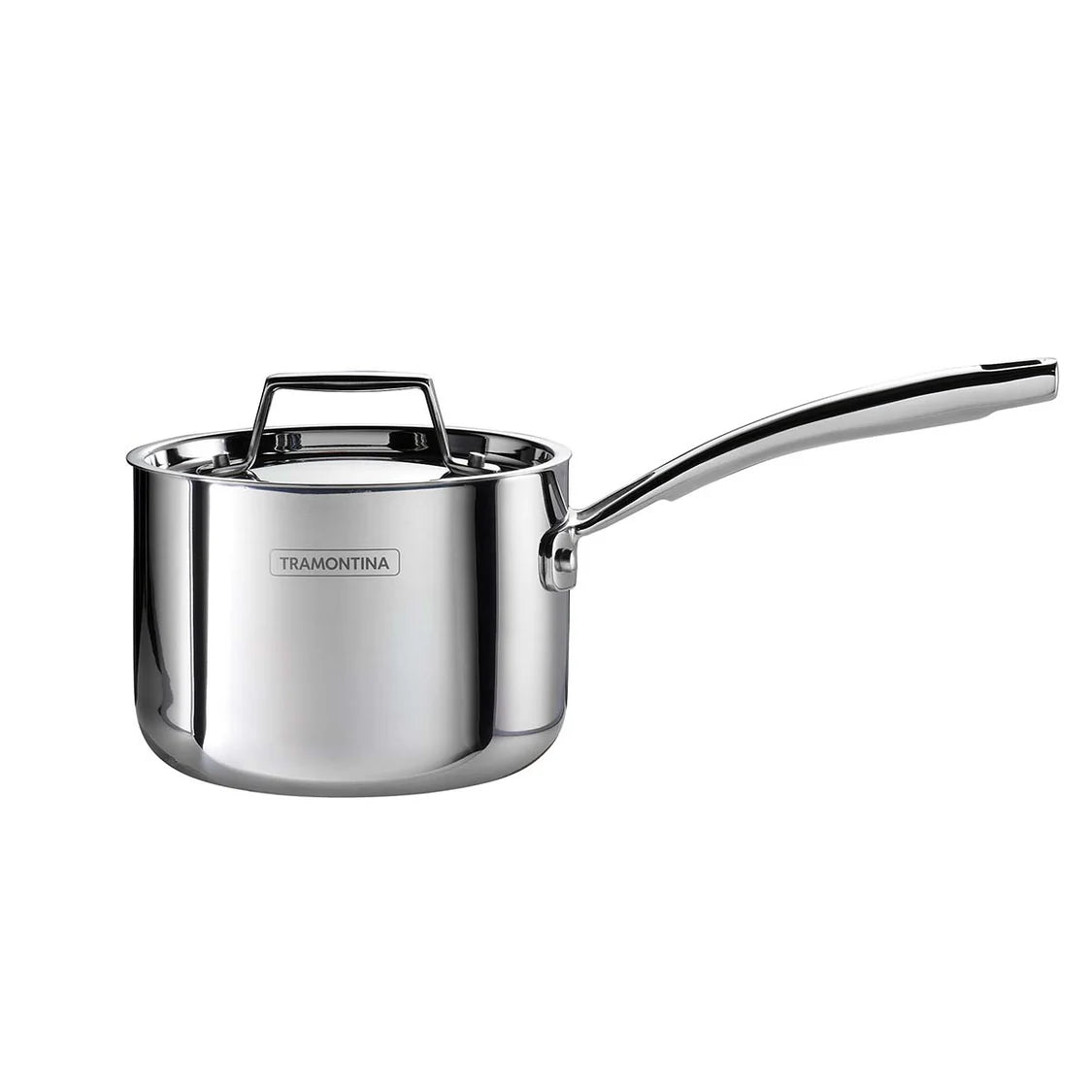 Tramontina Aeion Triply 16cm/2.1 liter Stainless Steel Sauce Pan with SS 304 Lid | Healthy, Non Toxic | Milk Pan/Tea Pan | Induction Friendly | Stay Cool Handle | NSF Certified | 10 Year Warranty*