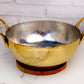 Brass Kadai Hammerred - With Tin Coating Inside .