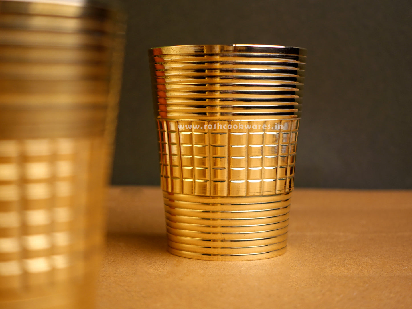 Glass Checks / Rings - Bronze - Set of 2.