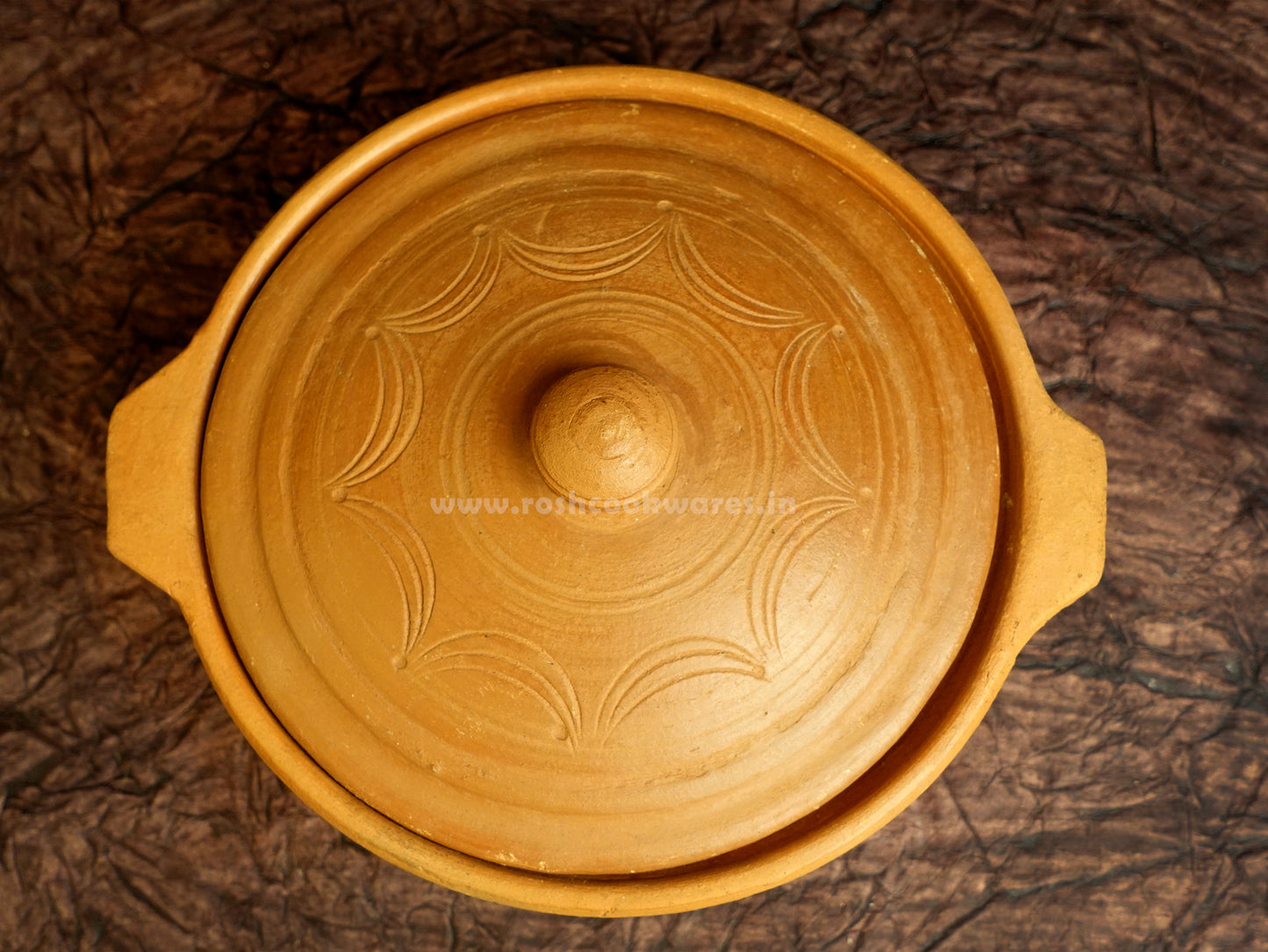 Clay - Handi/Pot - Cooking and Serving - With Lid.