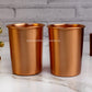 Copper Glass - Set of 4 - Plain.