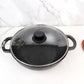 Cast Iron Deep Kadai , Toxin-free, Pre-seasoned, Naturally Non-stick, Induction Based - With Lid.