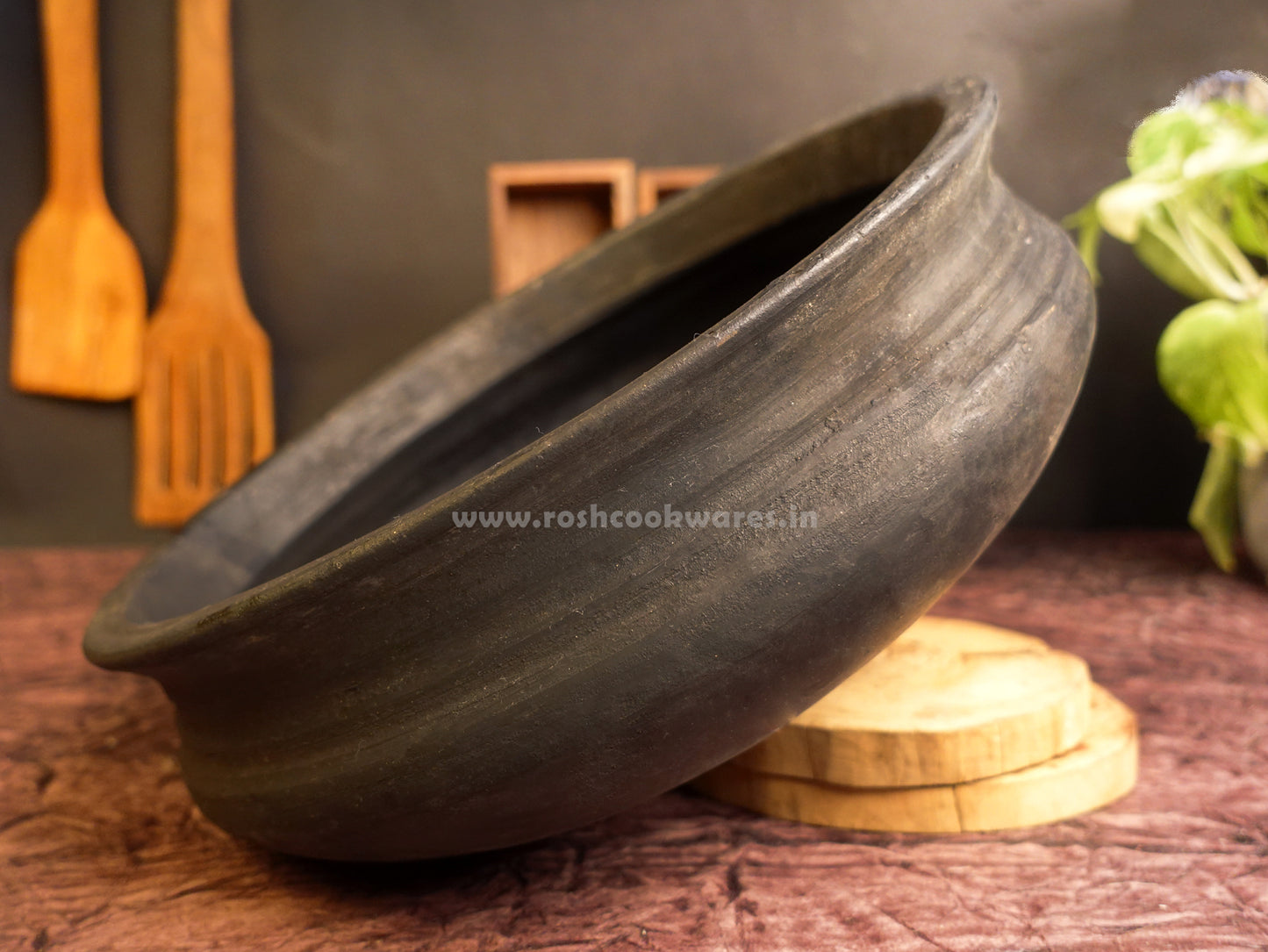 Clay - Handi/Pot - Cooking and Serving - Black.