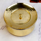 Biryani Handi Curved - Brass - With Kalai .