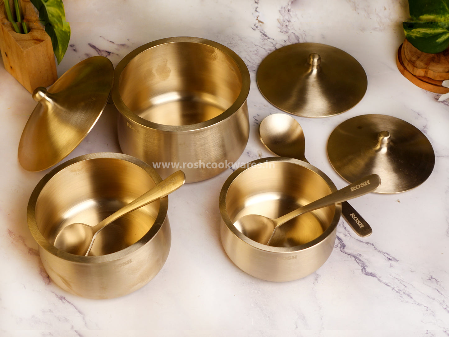 Serving Handi - Kansa - Premium Quality - With Lid .