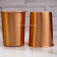 Copper Glass - Set of 4 - Plain.