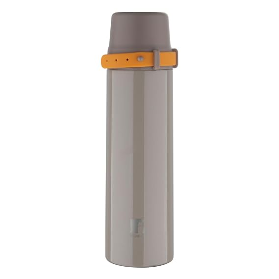 Bergner Walking Thermosteel Hot and Cold Flask, 500 ml, Brown | Vacuum Insulated | Rust Proof | Leak Proof | Tea | Coffee | Juice