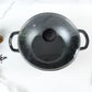 Cast Iron Deep Kadai , Toxin-free, Pre-seasoned, Naturally Non-stick, Induction Based - With Lid.