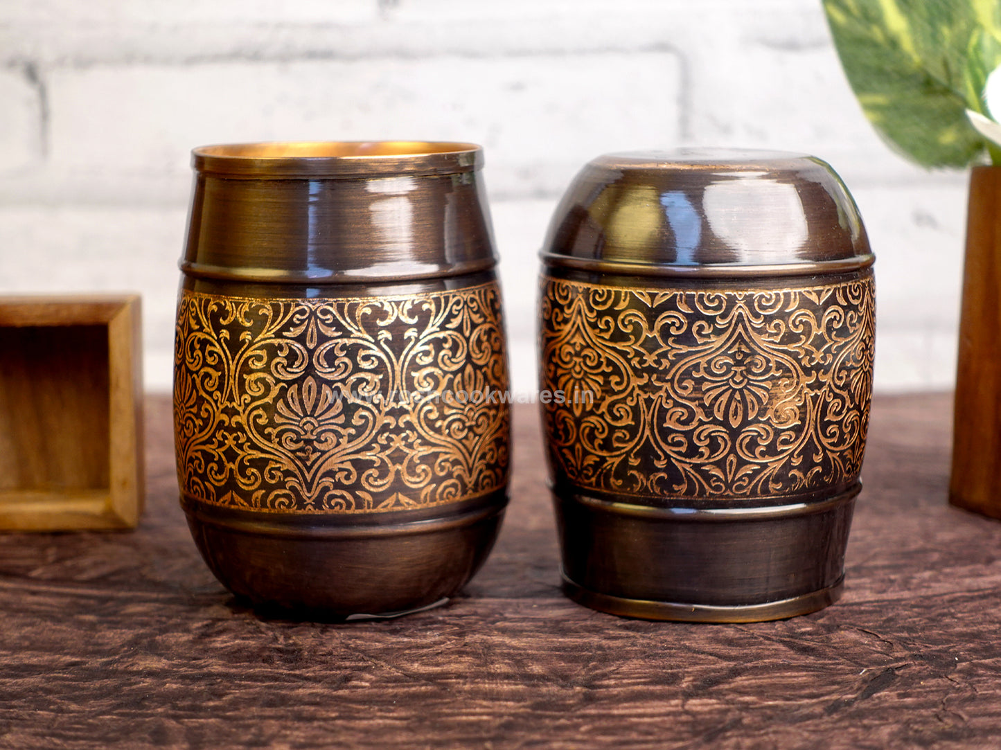 Copper Glass - Dholak - Set of 2