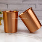 Copper Glass - Set of 4 - Plain.