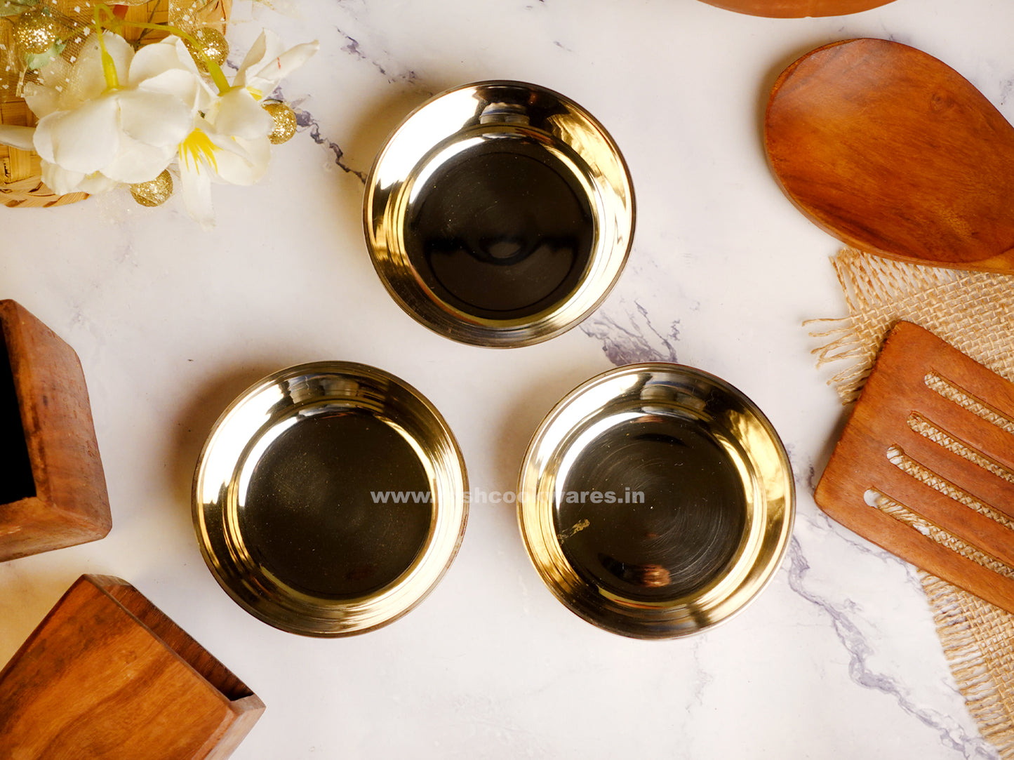 Thali Set - Kansa - 6 Pcs Set .