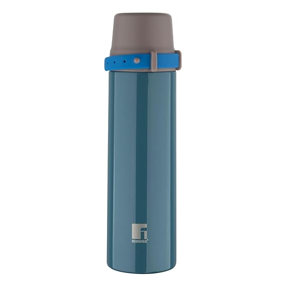 Bergner Walking Thermosteel Hot and Cold Flask, 500 ml, Green | Vacuum Insulated | Rust Proof | Leak Proof | Tea | Coffee | Juice