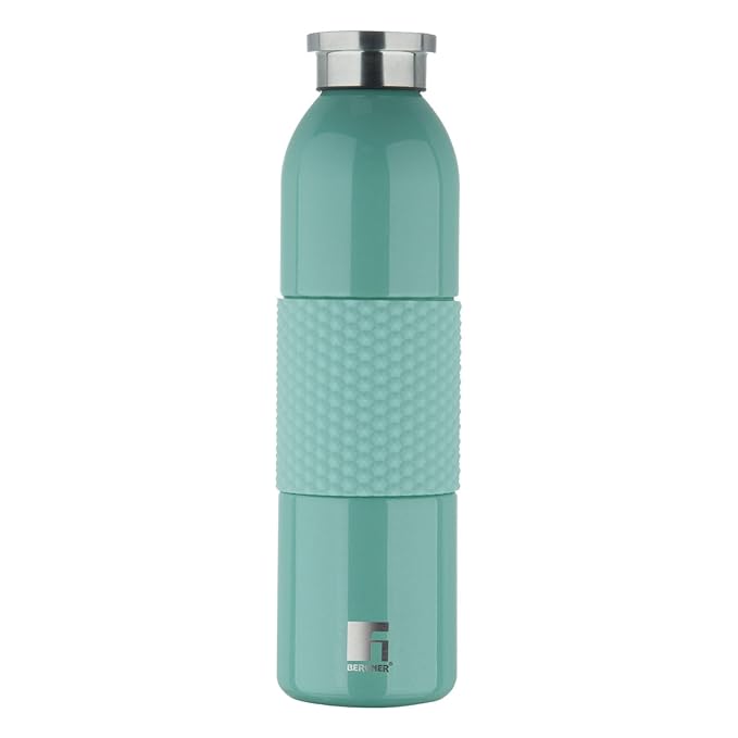 Bergner Walking Thermosteel Hot and Cold Bottle, 600 ml, Green | Vacuum Insulated | Rust Proof | Leak Proof | Tea | Coffee | Juice