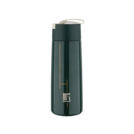 Bergner Walking Thermosteel Hot and Cold Bottle, 350 ml, Green | Vacuum Insulated | Rust Proof | Leak Proof | Tea | Coffee | Juice