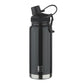 Bergner Walking Thermosteel Hot and Cold Bottle, 1200 ml, Black | Vacuum Insulated | Rust Proof | Leak Proof | Tea | Coffee | Juice