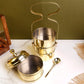 Brass - Tiffin Box - With Kalai (Eeyam) - 3 Box.