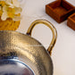 Brass Kadai Hammerred - With Tin Coating Inside .