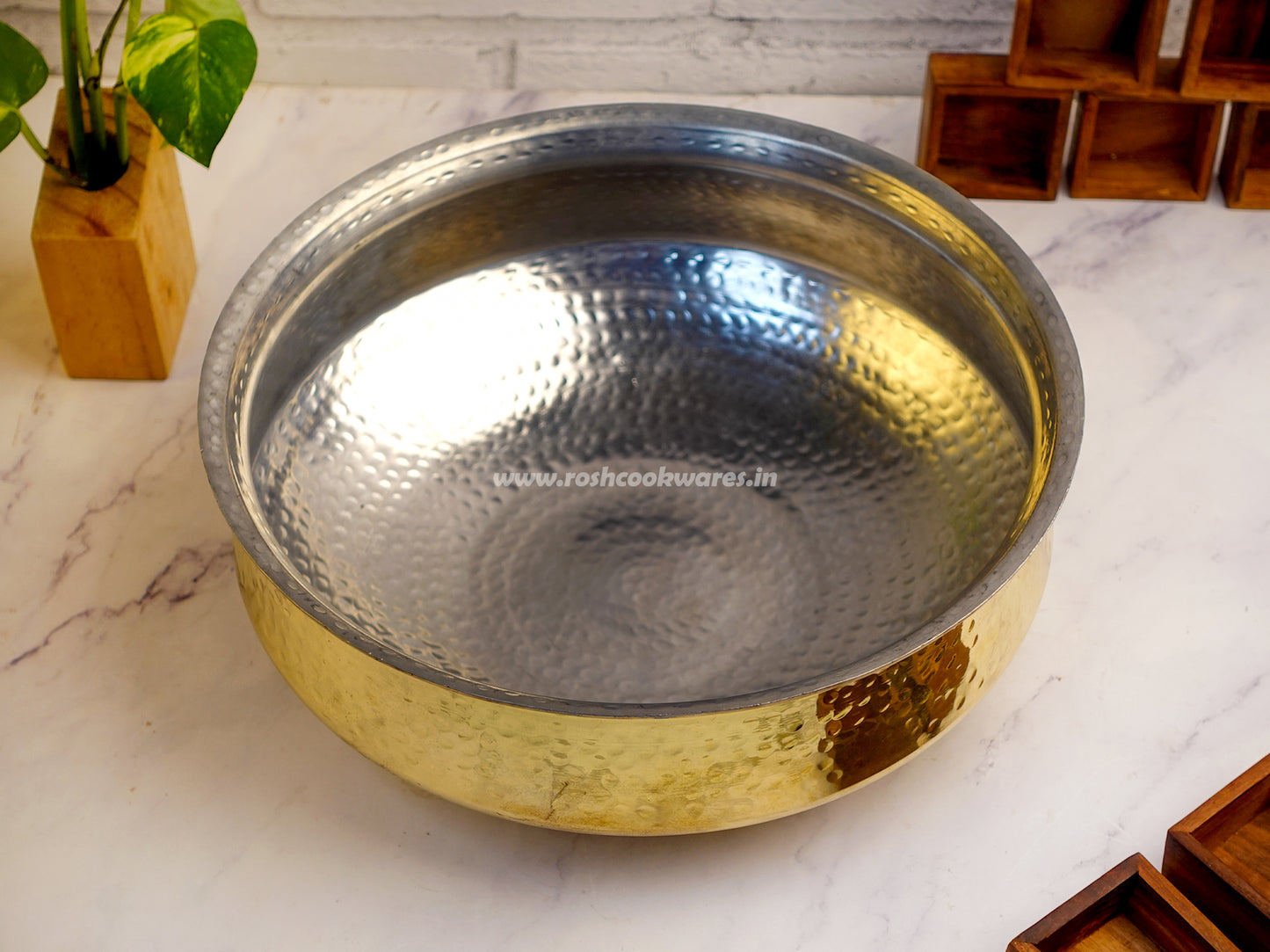 Handi - Biryani  Brass With Tin .