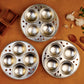 Brass Idli Pot - Trendy - Tin Coated (Plates , Pot Base & Below Lid)