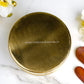 Brass Tiffin Box -  Multistorage Box - Tin Coated - Floral Emboss - Premium