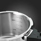 Tramontina Aeion+ 2.5L Triply Pressure Pan | Outer Lid | Healthy Stainless Steel Cooker | PFAS, PFOA, PTFE Free | 4-Layer Safety | Side Helper Handle | Induction Friendly | 5-Year Warranty*