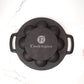 Paniyaram Pan - Cast Iron - Full Flat Base - 9 Pit - With Lid.