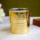 Ghee Pot - Brass With Tin - Hammerred Pattern.