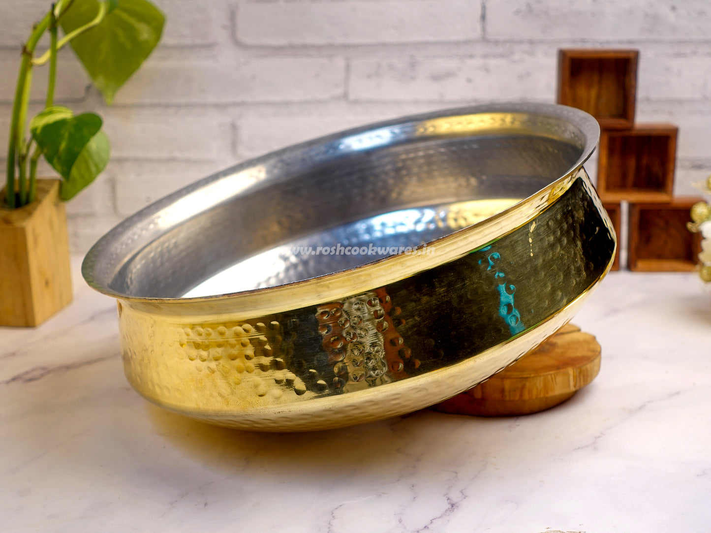 Handi - Biryani  Brass With Tin .