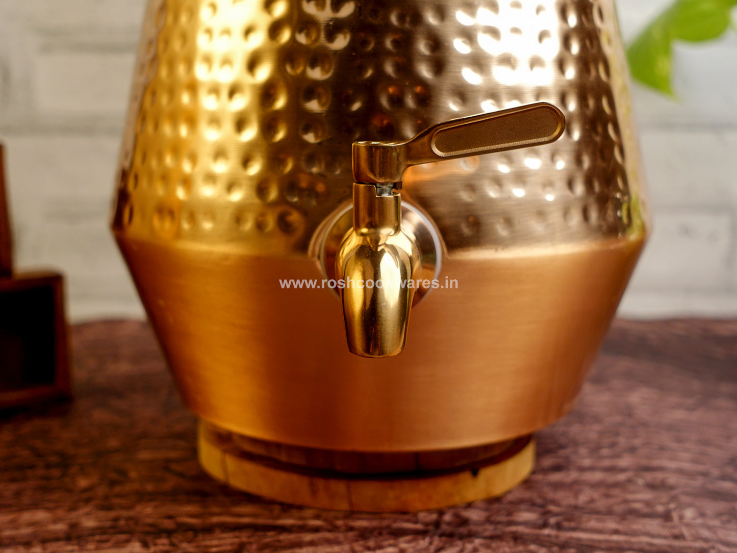 Copper Water Tank - 5 Ltr - Conical Hammerred.