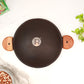 Appam Pan -  Cast Iron - Wooden Handle - Special Grinded and Seasoned .