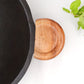Appam Pan -  Cast Iron - Wooden Handle - Special Grinded and Seasoned .