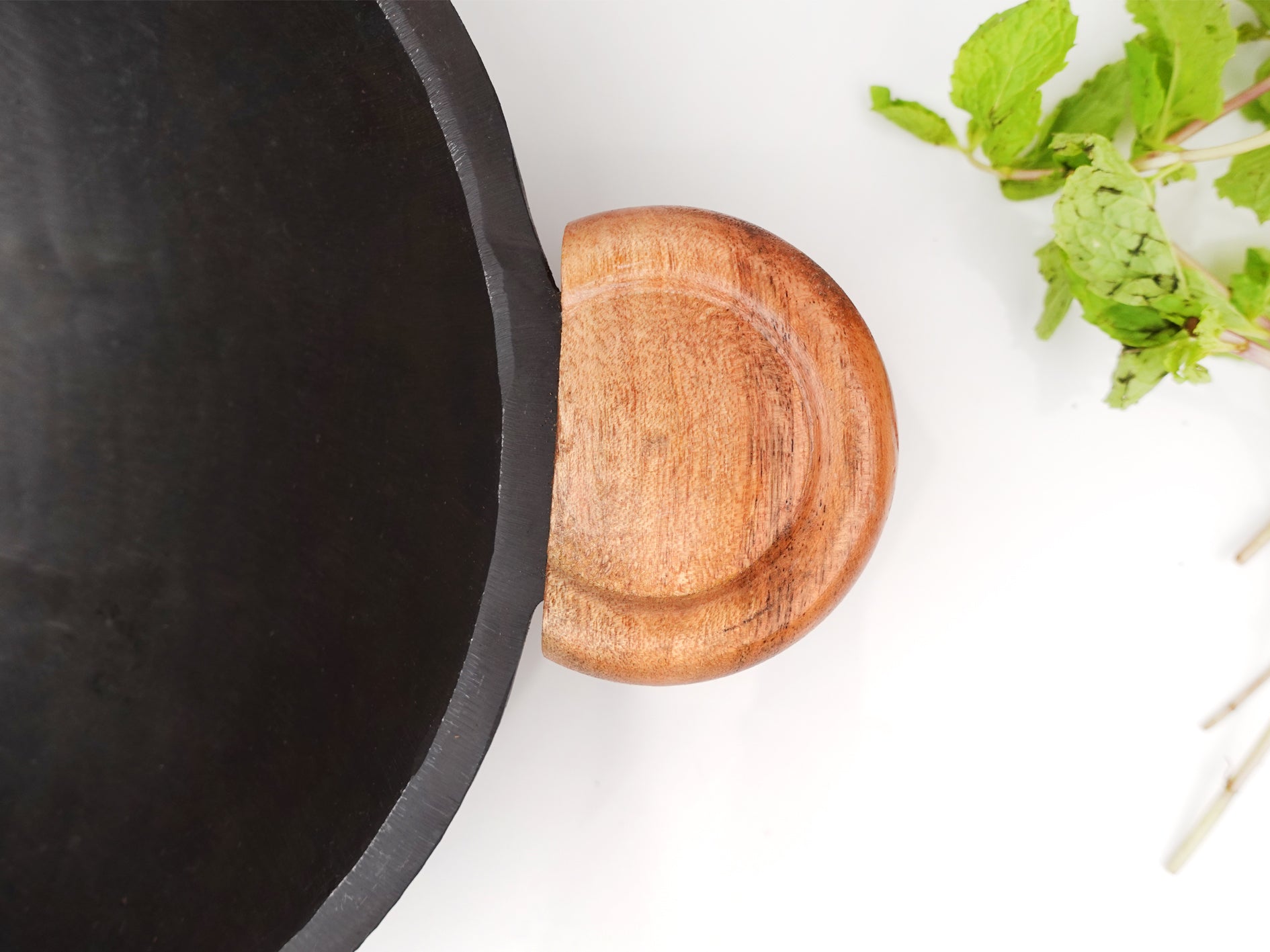 Appam Pan - Cast Iron - Wooden Handle - Special Grinded and Seasoned . –  Rosh Cookwares.