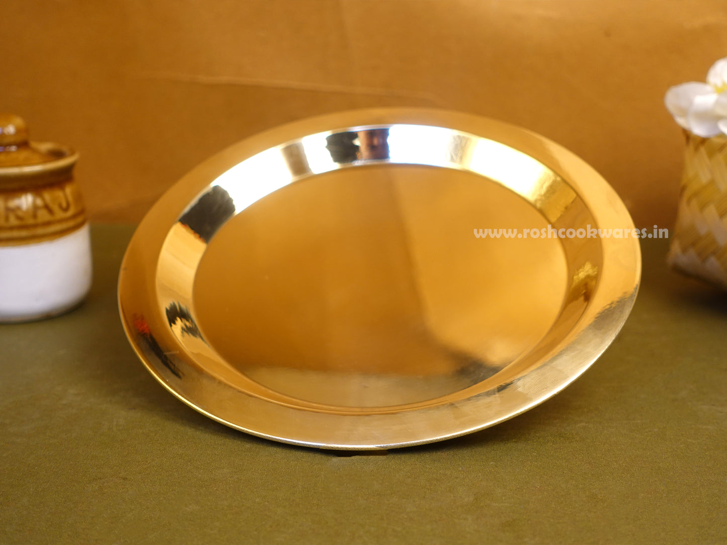 Brass Lid - Suitable for Covering any Brass or Bronze Pot or Pan .