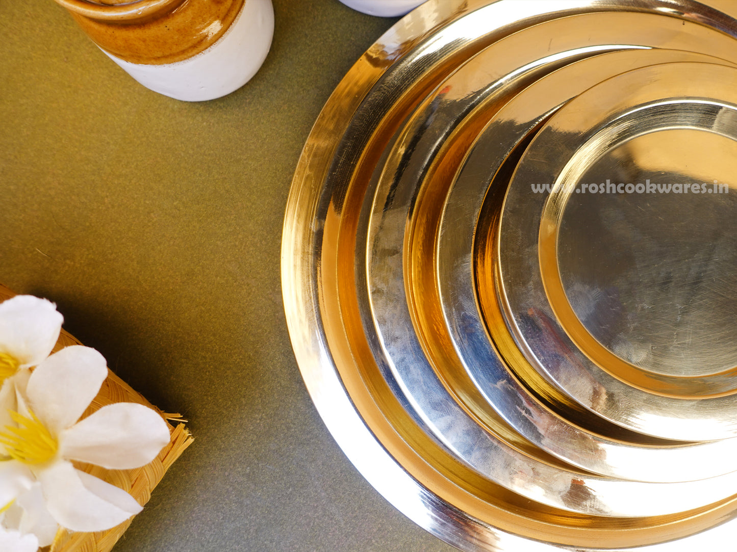 Brass Lid - Suitable for Covering any Brass or Bronze Pot or Pan .