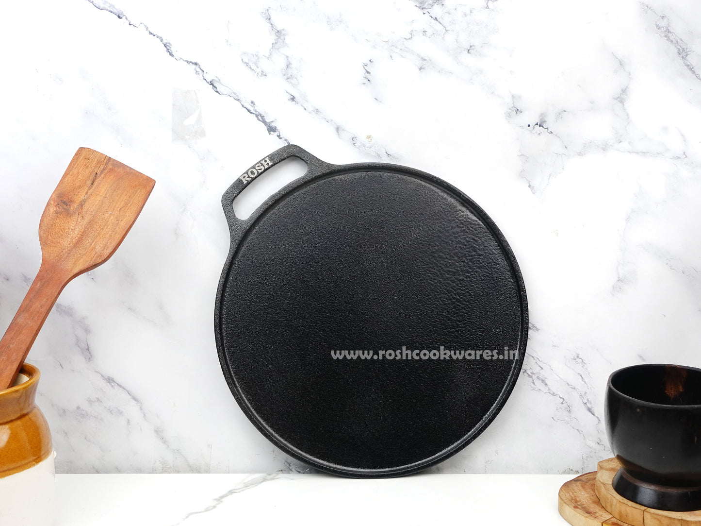 Dosa Tawa - Cast Iron - Single Handle - 10 inch Dia .